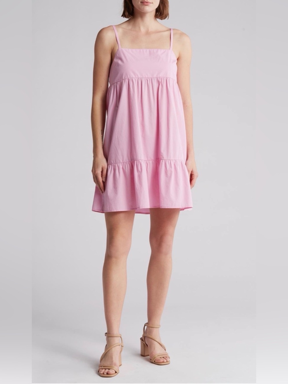 Abound Tiered Cotton Babydoll Dress